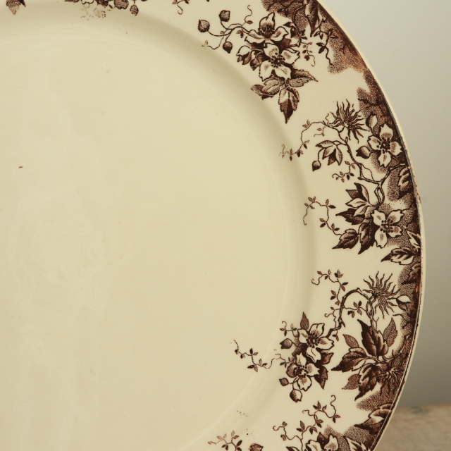 アンティーク プレート アルファン 皿 フランス サルグミンヌ製