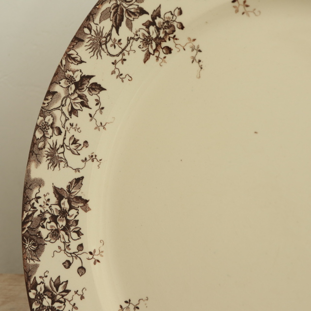 アンティーク プレート アルファン 皿 フランス サルグミンヌ製