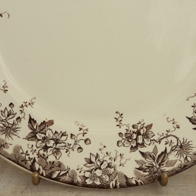 フランスアンティーク U&Cサルグミンヌ ALPHAND スーププレートC フランスアンティーク U&Cサルグミンヌ ALPHAND スーププレートC