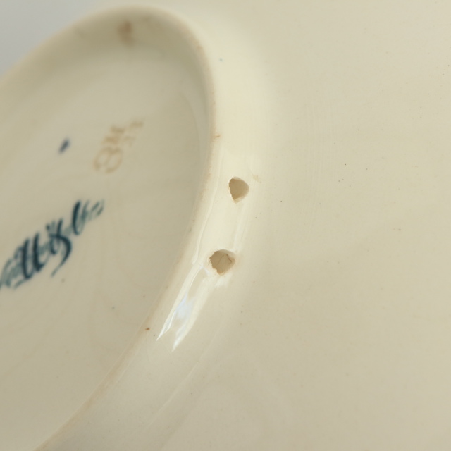 アンティークプレート イチジク 皿 FIQUIER フランス サルグミンヌ製 U&C SARREGUEMINES