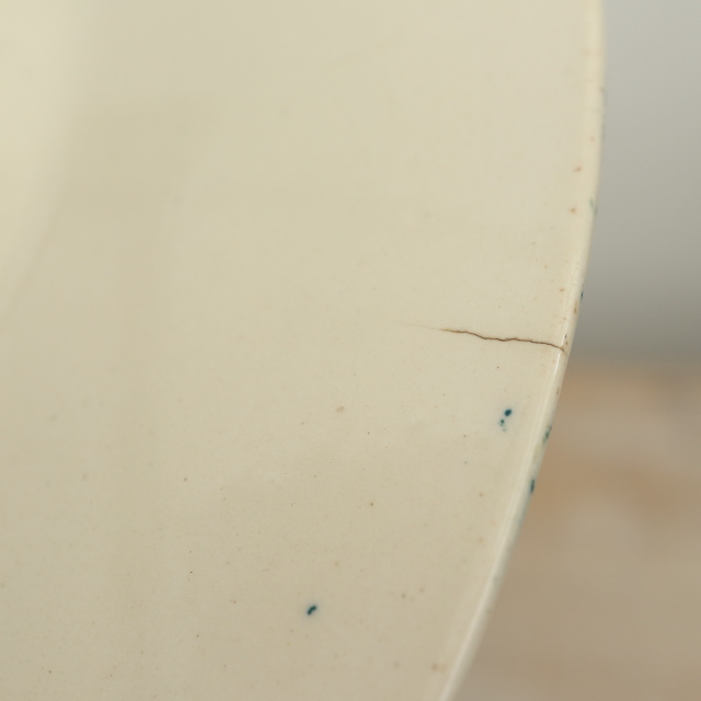 アンティークプレート イチジク 皿 FIQUIER フランス サルグミンヌ製 U&C SARREGUEMINES