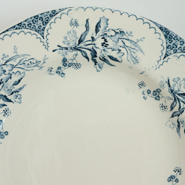 アンティーク プレート 皿 LILLE フランス リュネヴィル製 KG Luneville