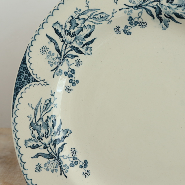 アンティーク プレート 皿 LILLE フランス リュネヴィル製 KG Luneville