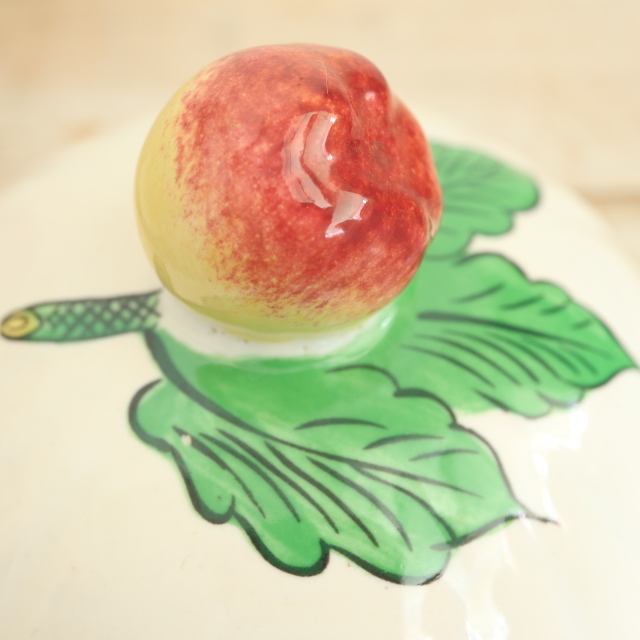 シュクリエ ハンドペイント シュガーポット フランス リュネヴィル製 KG Luneville