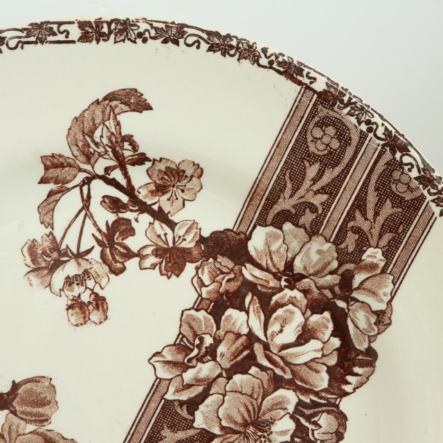 アンティーク プレート 皿 Emile bourgeois フランス ショワジールロワ製 CHOISY LE ROI