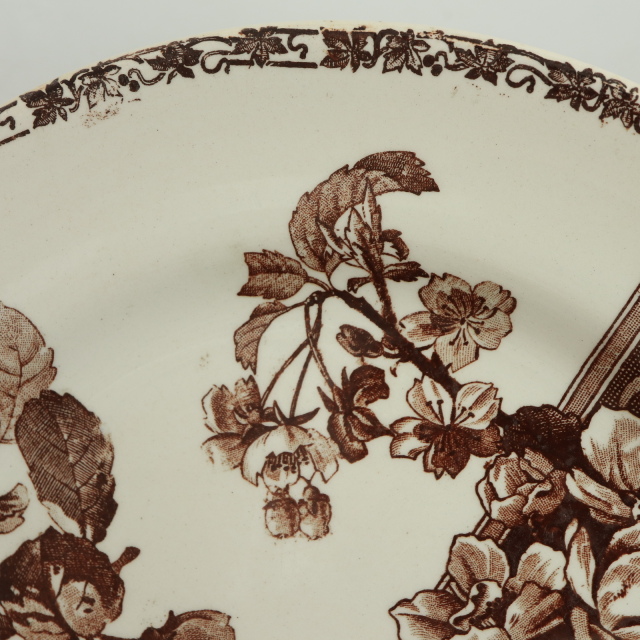 アンティーク プレート 皿 Emile bourgeois フランス ショワジールロワ製 CHOISY LE ROI