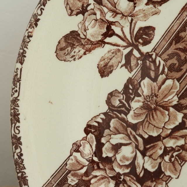 アンティーク プレート 皿 Emile bourgeois フランス ショワジールロワ製 CHOISY LE ROI