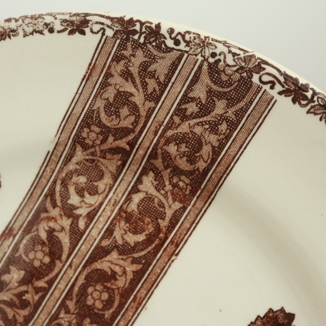 アンティーク プレート 皿 Emile bourgeois フランス ショワジールロワ製 CHOISY LE ROI