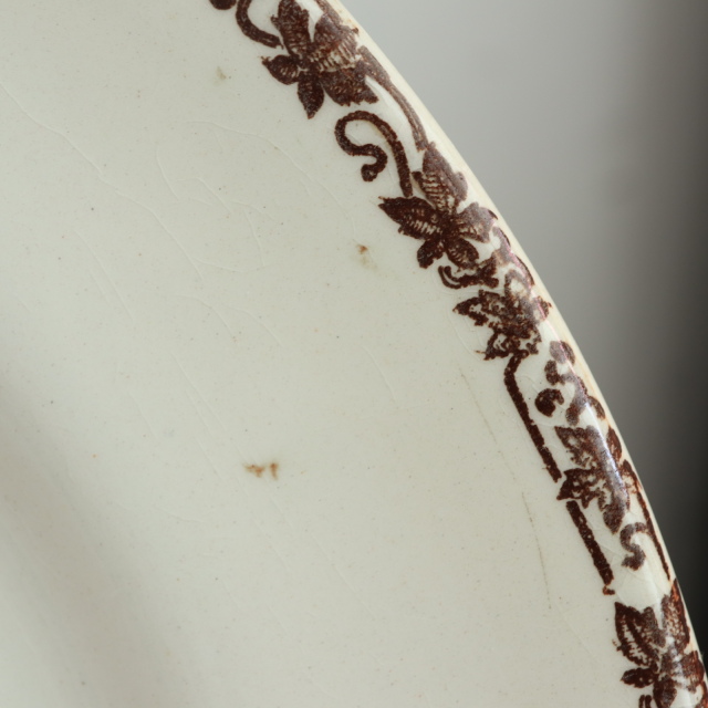 アンティーク プレート 皿 Emile bourgeois フランス ショワジールロワ製 CHOISY LE ROI