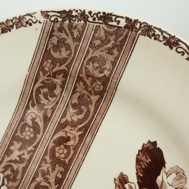 アンティーク プレート 皿 Emile bourgeois フランス ショワジールロワ製 CHOISY LE ROI