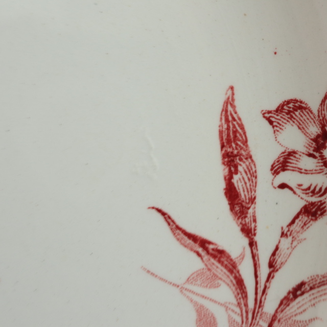 アンティークプレート フォンタンジュ 深皿 フランス サルグミンヌ製