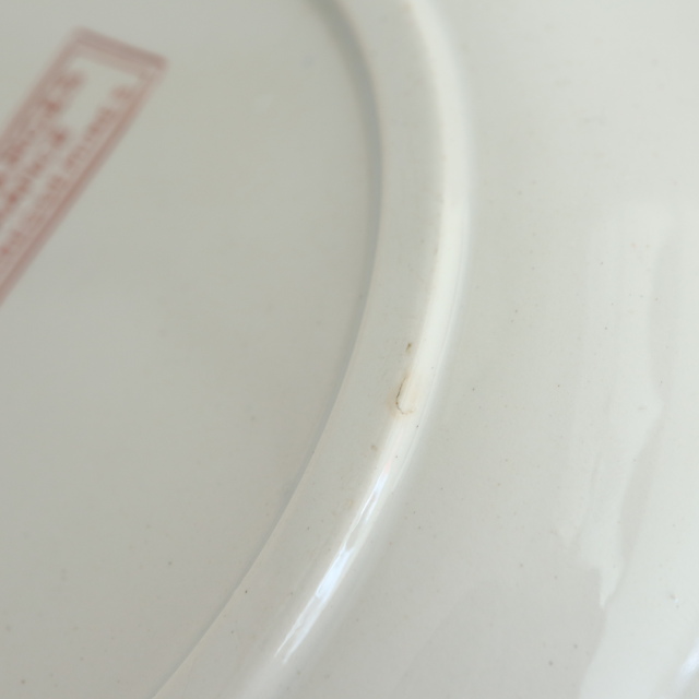 アンティークプレート フォンタンジュ 深皿 フランス サルグミンヌ製