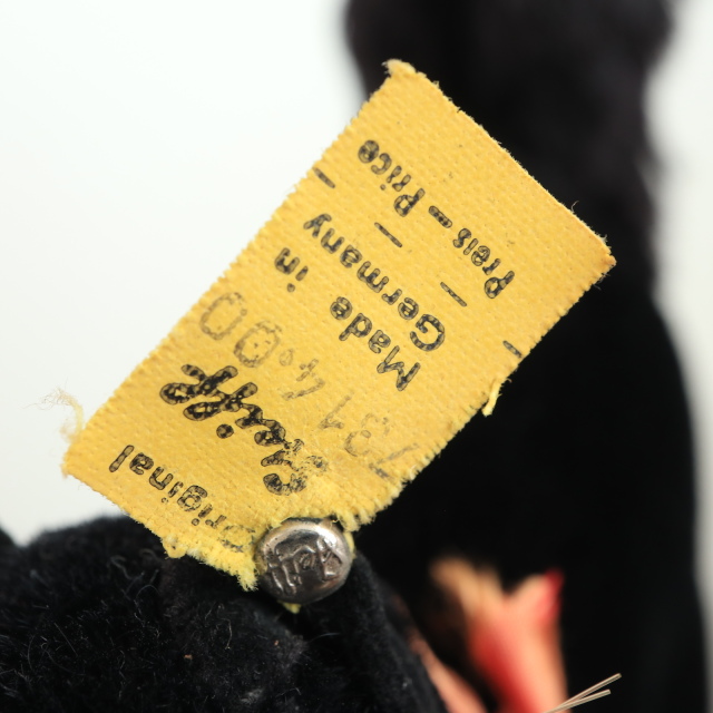 アンティーク シュタイフ 黒猫 Steiff Black Tom Cat 14cm