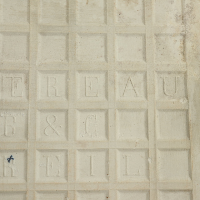 アンティーク タイル アイビー フランス クレイユモントロー製 Creil Montereau