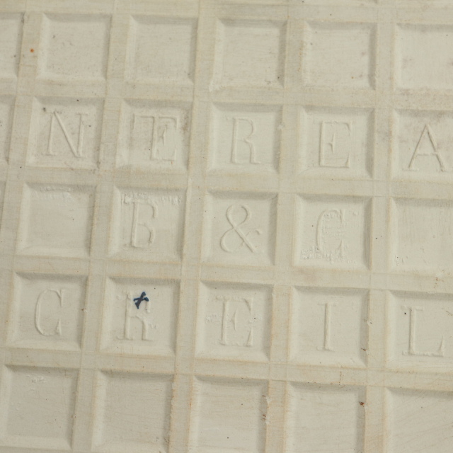 アンティーク タイル アイビー フランス クレイユモントロー製 Creil Montereau