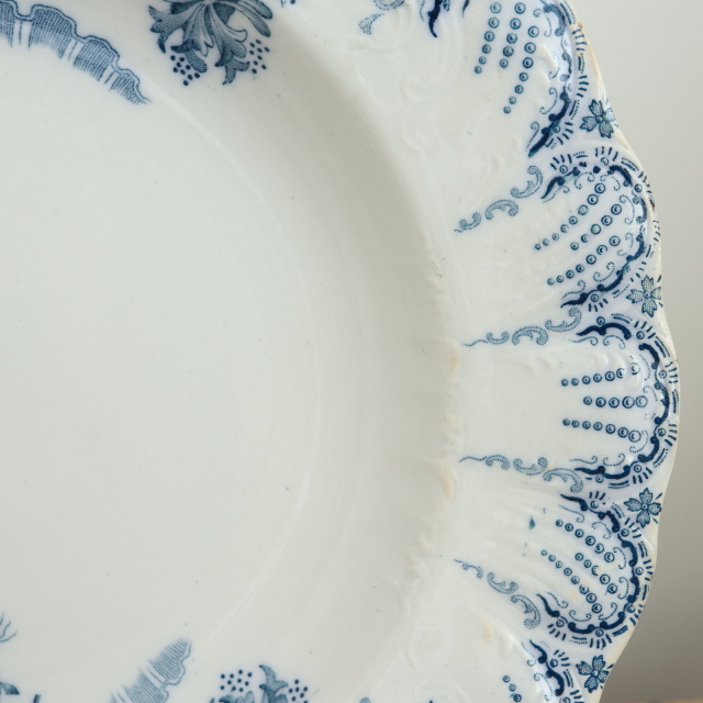 アンティーク プレート 深皿 レジャンス REGENCE フランス サンタマン