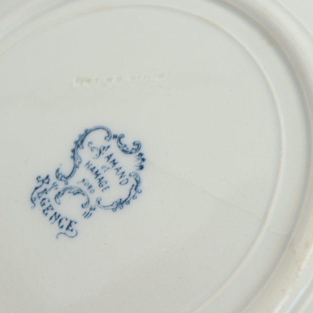 アンティーク プレート 深皿 レジャンス REGENCE フランス サンタマン