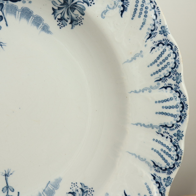 アンティーク プレート 深皿 レジャンス REGENCE フランス サンタマン製 SAINT AMAND HAMAGE NORD