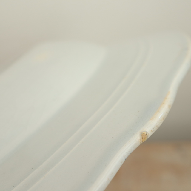 アンティーク プレート 深皿 レジャンス REGENCE フランス サンタマン製 SAINT AMAND HAMAGE NORD