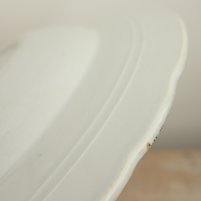 アンティーク プレート 深皿 レジャンス REGENCE フランス サンタマン製 SAINT AMAND HAMAGE NORD