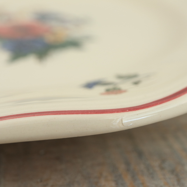 アンティーク プレート アグレスト デザート皿 フランス サルグミンヌ製 Agreste SARREGUEMINES