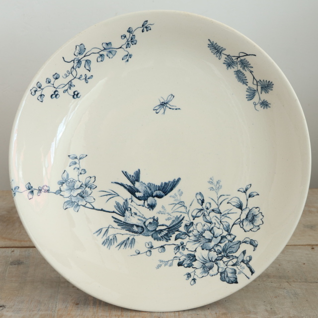 アンティーク コンポティエ 小鳥 MIGNON フランス ロンウィー製 LONGWY