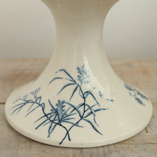 アンティーク コンポティエ 小鳥 MIGNON フランス ロンウィー製 LONGWY