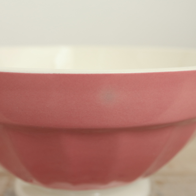 アンティーク カフェオレボウル ピンク フランス ディゴワン&サルグミンヌ製 DIGOIN & SARREGUEMINES