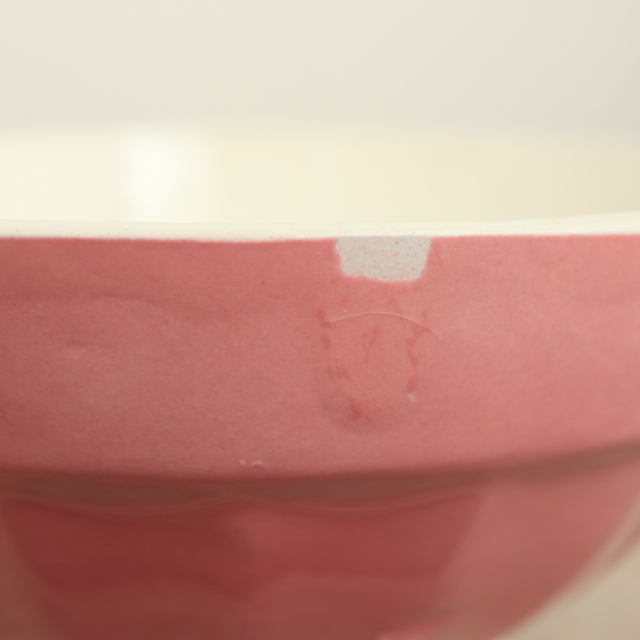 アンティーク カフェオレボウル ピンク フランス ディゴワン&サルグミンヌ製 DIGOIN & SARREGUEMINES