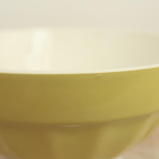アンティーク カフェオレボウル イエロー フランス ディゴワン&サルグミンヌ製 DIGOIN & SARREGUEMINES