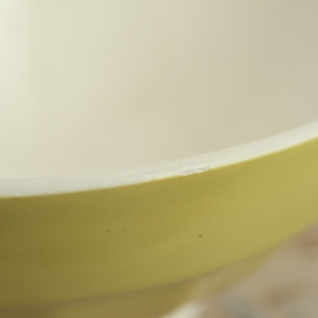 アンティーク カフェオレボウル イエロー フランス ディゴワン&サルグミンヌ製 DIGOIN & SARREGUEMINES