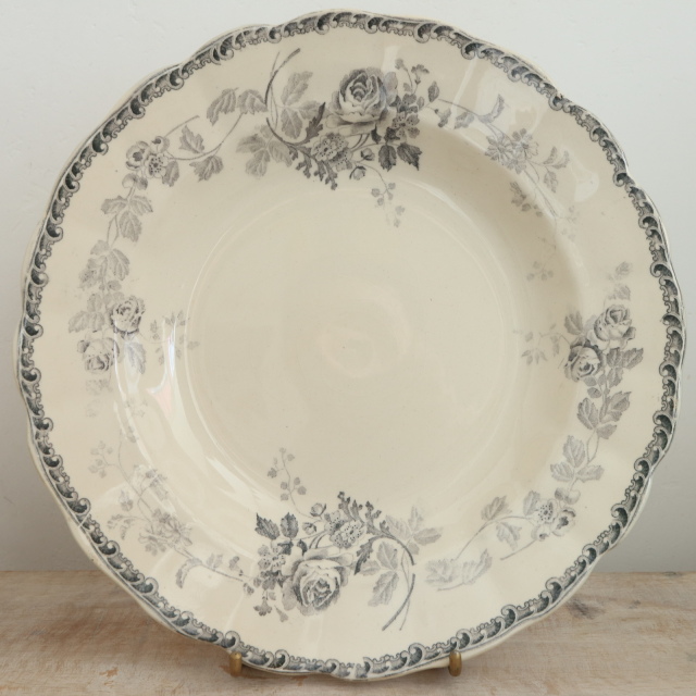 アンティーク プレート ナンテ NANTAIS 深皿 フランス ショワジールロワ製 CHOISY LE ROI