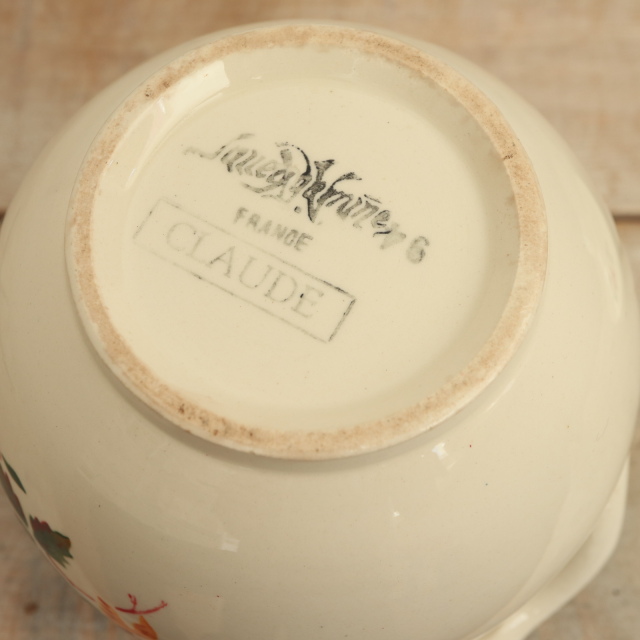 アンティーク シュクリエ CLAUDE フランス サルグミンヌ製 Sarreguemines
