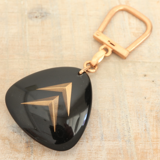 ブルボンキーホルダー シトロエン ダブルシェブロン ブラック CITROEN