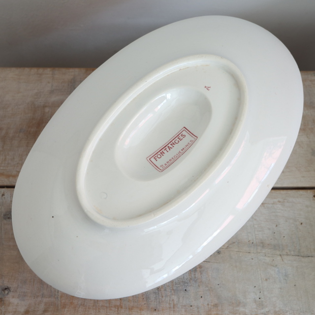 アンティーク ソーシエール フォンタンジュ フランス サルグミンヌ製 FONTANGES SARREGUEMINES