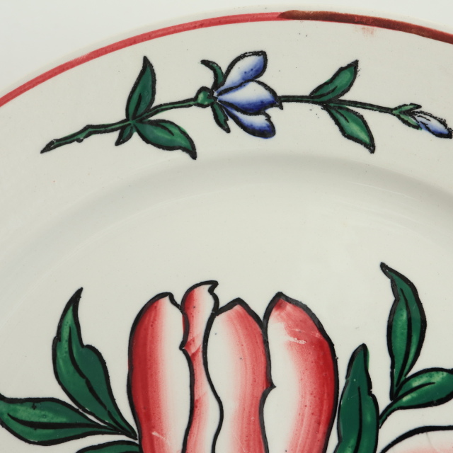 アンティーク プレート 皿 フランス サルグミンヌ製 SARREGUEMINES