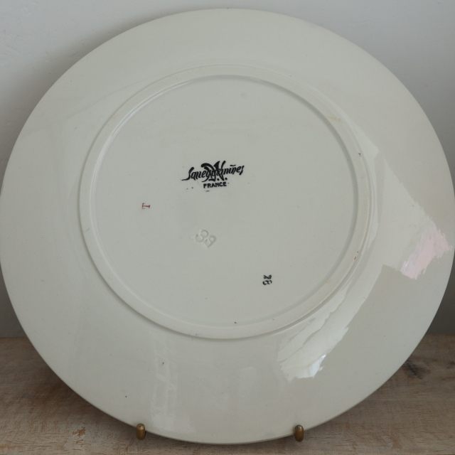 Sarreguemines　サルグミンヌ　プレート　フランスアンティーク db8d37191477de293da2427f8b3f48