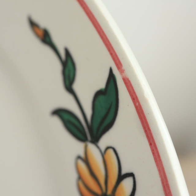 アンティーク プレート 皿 フランス サルグミンヌ製 SARREGUEMINES