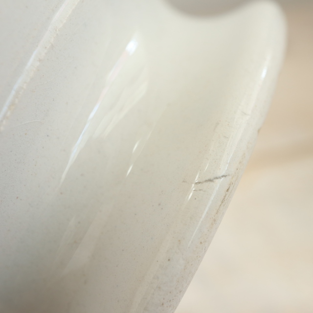 アンティーク カフェオレボウル 白鳥 スワン フランス リュネヴィル製 K&G LUNEVILLE