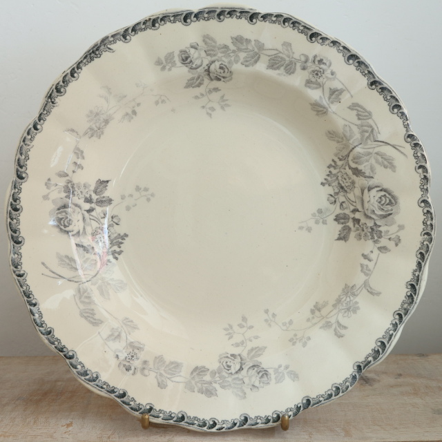 アンティーク プレート ナンテ NANTAIS 深皿 フランス ショワジールロワ製 CHOISY LE ROI