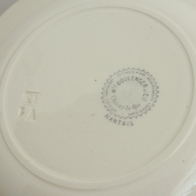 アンティーク プレート ナンテ NANTAIS 深皿 フランス ショワジールロワ製 CHOISY LE ROI