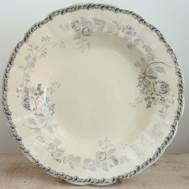 アンティーク プレート ナンテ NANTAIS 深皿 フランス ショワジールロワ製 CHOISY LE ROI