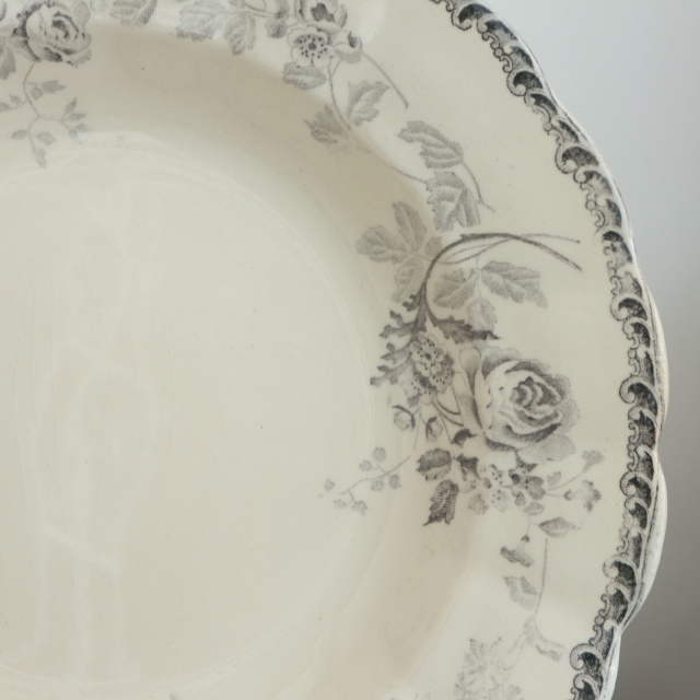 アンティーク プレート ナンテ NANTAIS 深皿 フランス ショワジールロワ製 CHOISY LE ROI