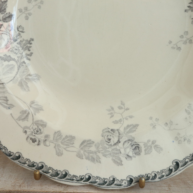 アンティーク プレート ナンテ NANTAIS 深皿 フランス ショワジールロワ製 CHOISY LE ROI