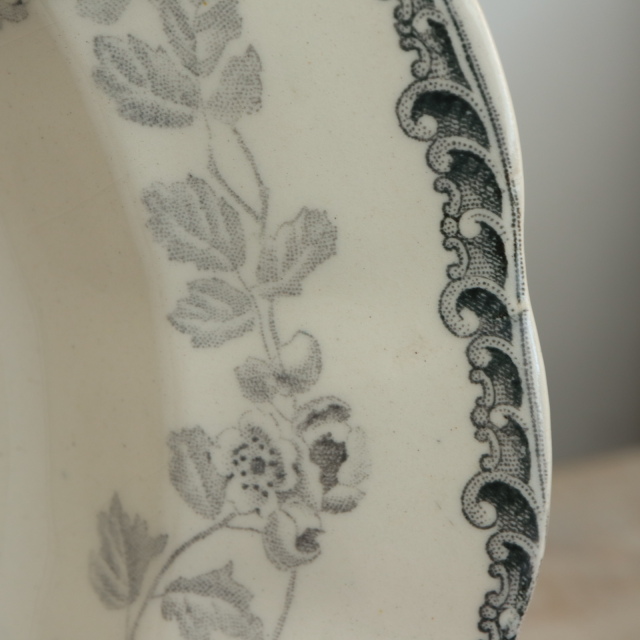 アンティーク プレート ナンテ NANTAIS 深皿 フランス ショワジールロワ製 CHOISY LE ROI