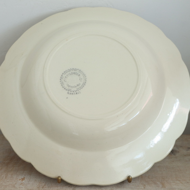 アンティーク プレート ナンテ NANTAIS 深皿 フランス ショワジールロワ製 CHOISY LE ROI