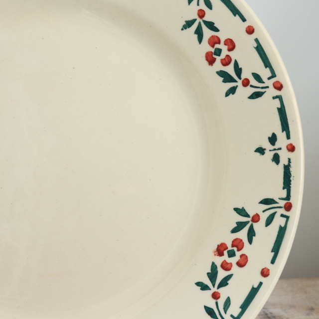 アンティーク プレート  デザート皿 フランス ショワジールロワ製 CHOISY LE ROI