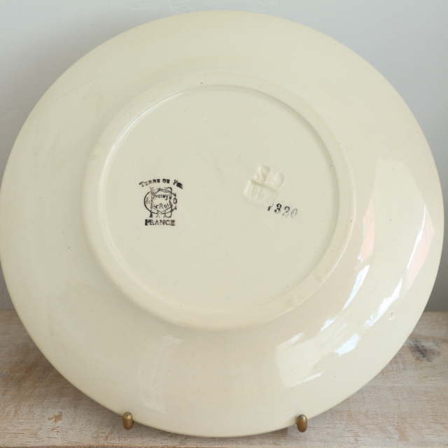 アンティーク プレート  デザート皿 フランス ショワジールロワ製 CHOISY LE ROI
