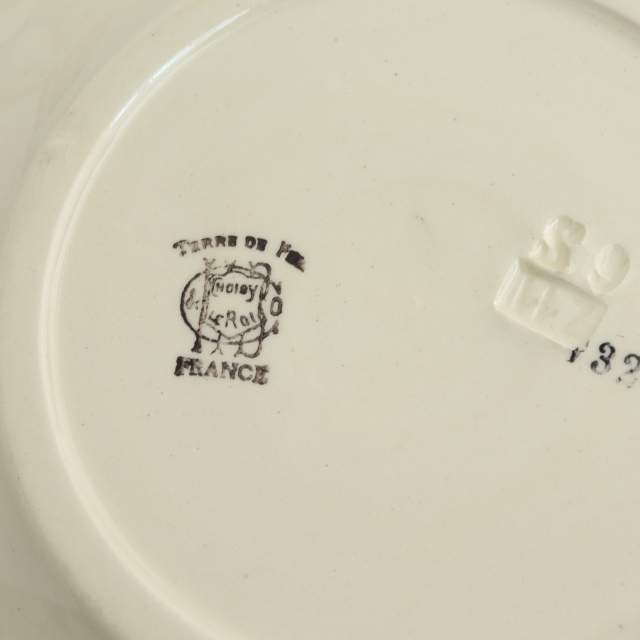 アンティーク プレート  デザート皿 フランス ショワジールロワ製 CHOISY LE ROI