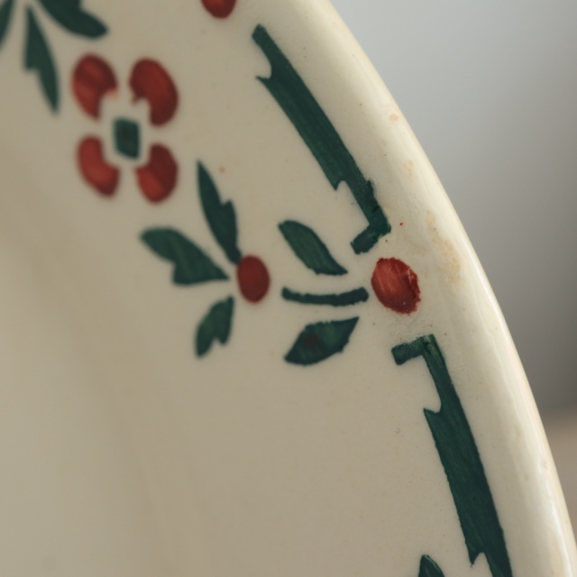 アンティーク プレート  デザート皿 フランス ショワジールロワ製 CHOISY LE ROI